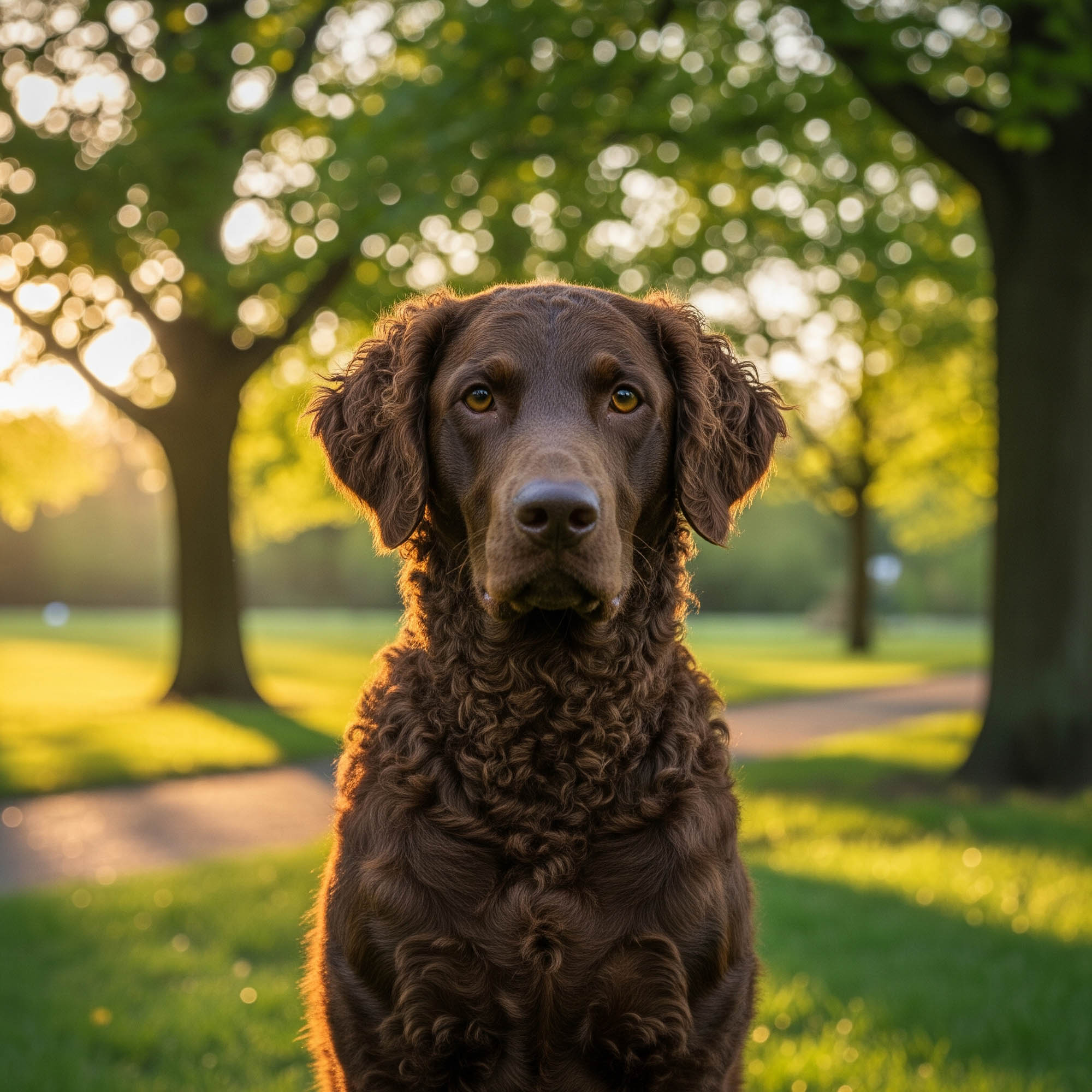 捲毛尋回犬（Curly-Coated Retriever）