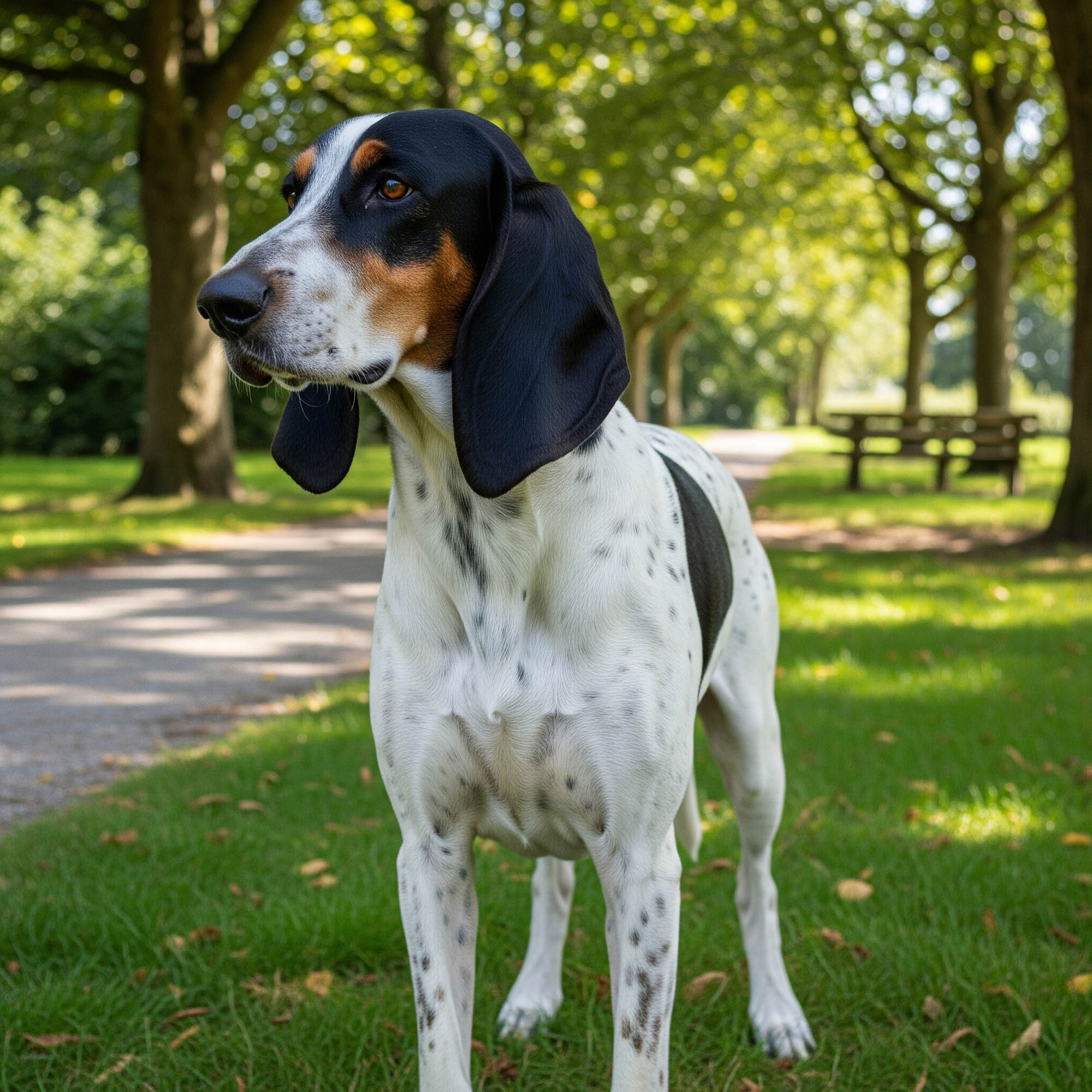 法國黑白獵犬（French White and Black Hound）