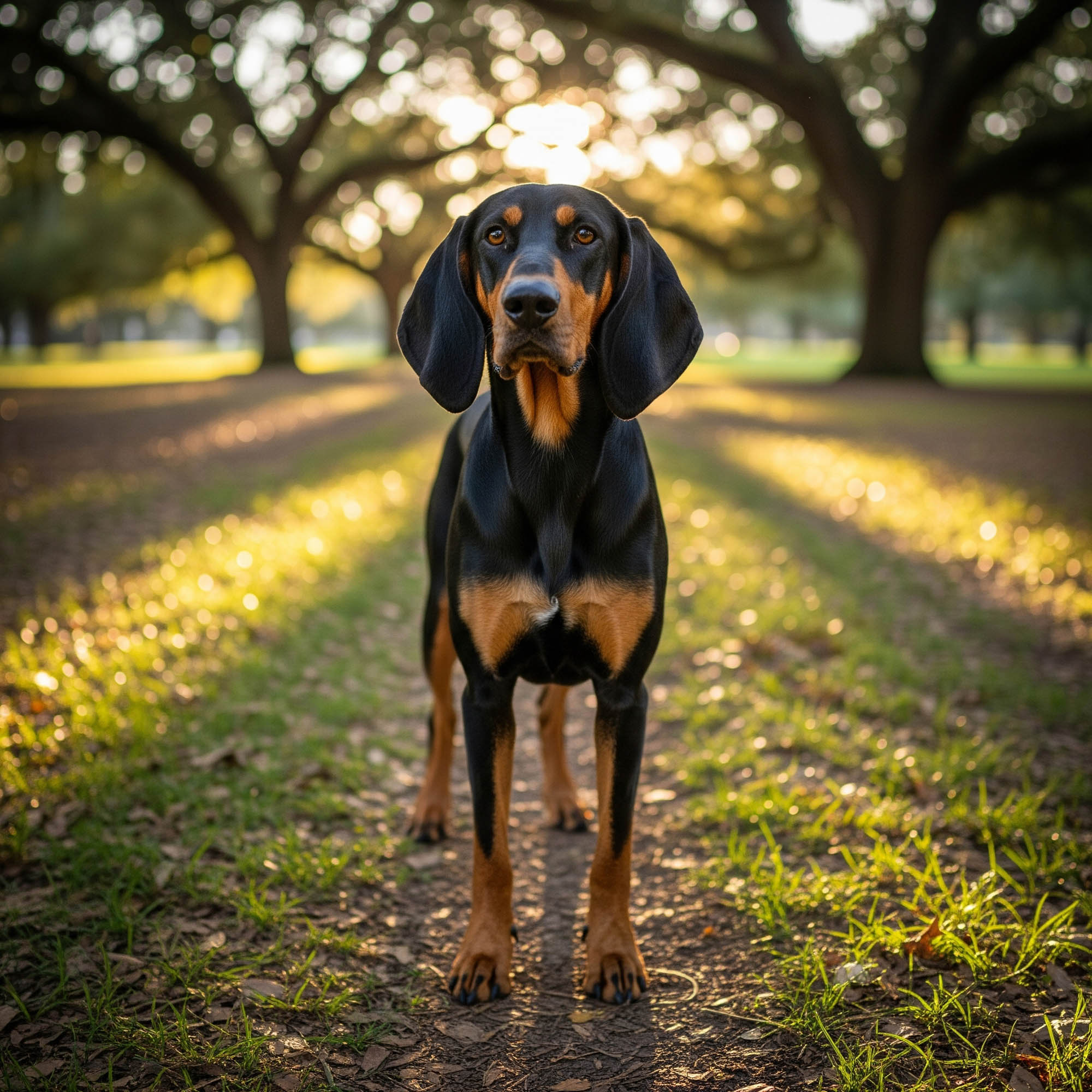 黑褐色獵浣熊犬（Black and Tan Coonhound）