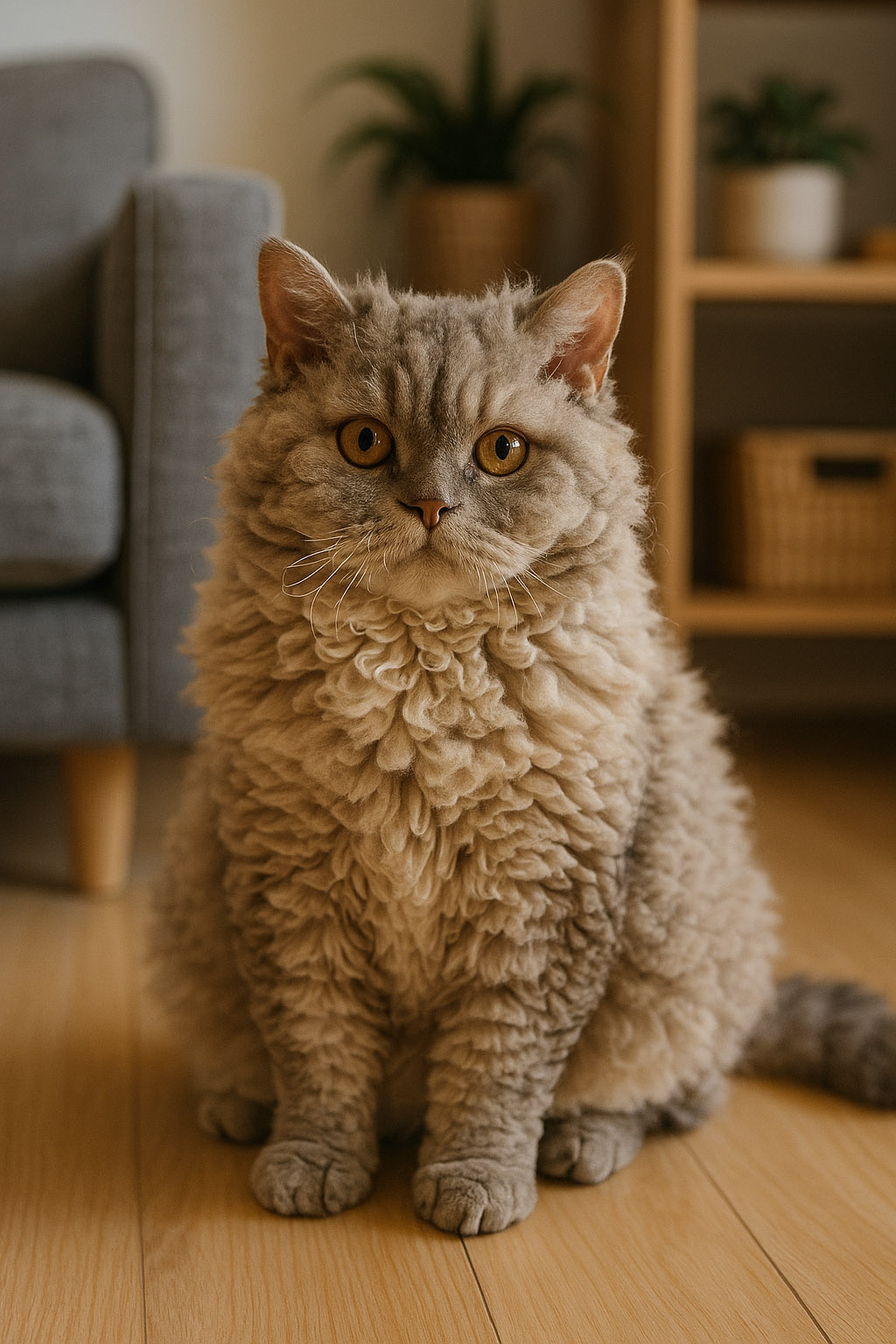 塞爾凱克捲毛貓（Selkirk Rex）